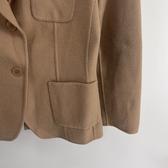Talbots wool blend boiled wool two button unlined blazer sz 8P - Picture 4 of 7